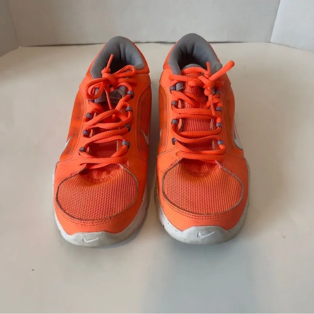 Nike Wimens Flex Trainer 4‎ Orange Running Shoes Sneakers Size 8.5